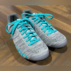 Giro Empire E70 W Women's Knit Gray Athletic Road Cycling Shoes Size 7.5